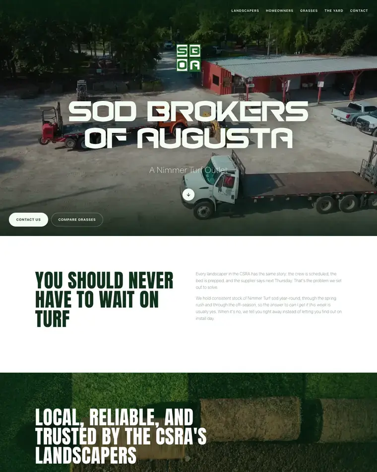 The Sod Brokers of Augusta homepage
